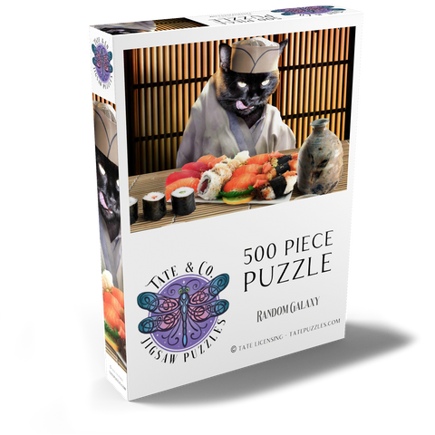 Darstellung des Puzzle Motivs Black Cat Chef, Sushi Ramen - Random Galaxy Black Cat Chef, Sushi Ramen - Random Galaxy 500 Puzzle Schachtel Ansicht2