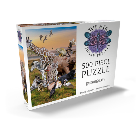 Darstellung des Puzzle Motivs African Animals Safari - Random Galaxy African Animals Safari - Random Galaxy 500 Puzzle Schachtel Ansicht2