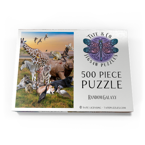 Darstellung des Puzzle Motivs African Animals Safari - Random Galaxy African Animals Safari - Random Galaxy 500 Puzzle Schachtel Ansicht3