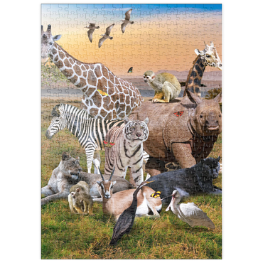 Darstellung des Puzzle Motivs puzzleplate African Animals Safari - Random Galaxy 500 Puzzle