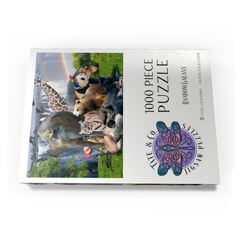 Darstellung des Puzzle Motivs African Animals Waterfall - Random Galaxy African Animals Waterfall - Random Galaxy 1000 Puzzle Schachtel Ansicht3