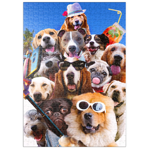 Darstellung des Puzzle Motivs Dog Selfie, Pet Dogs - Random Galaxy puzzleplate Dog Selfie, Pet Dogs - Random Galaxy 500 Puzzle