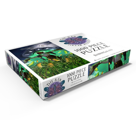 Alternative Darstellung des Puzzle-Motivs UFO Scarecrow in Corn Field - Random Galaxy – Puzzleteile: 1000