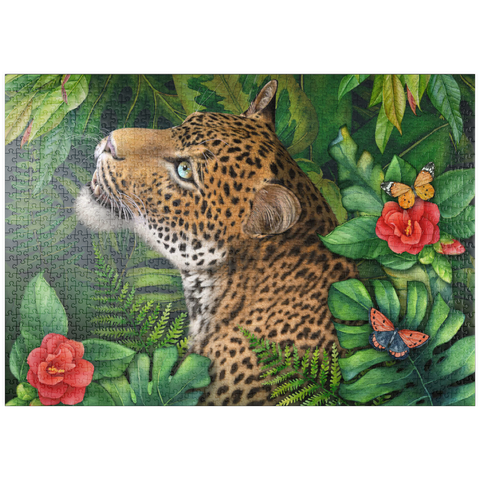 Darstellung des Puzzle Motivs Leopard’s Gaze Wildlife - Laurie Prindle puzzleplate Leopard’s Gaze Wildlife - Laurie Prindle 1000 Puzzle