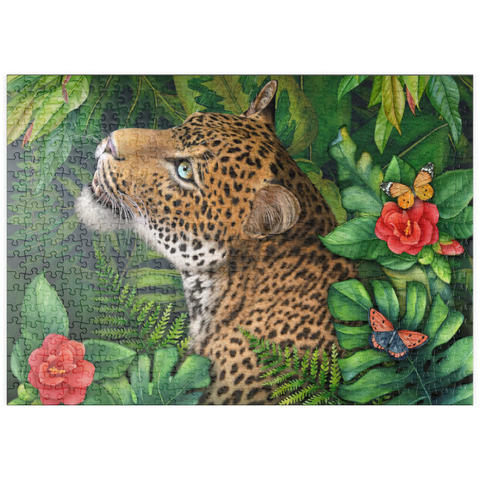 Darstellung des Puzzle Motivs Leopard’s Gaze Wildlife - Laurie Prindle puzzleplate Leopard’s Gaze Wildlife - Laurie Prindle 500 Puzzle