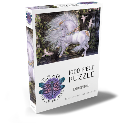 Darstellung des Puzzle Motivs Gwenvael Fantasy Unicorn - Laurie Prindle Gwenvael Fantasy Unicorn - Laurie Prindle 1000 Puzzle Schachtel Ansicht2