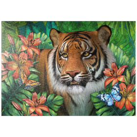 Darstellung des Puzzle-Motivs Tiger Lily Animal Wildlife - Laurie Prindle – Puzzleteile: 1000