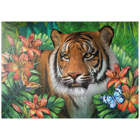 Darstellung des Puzzle Motivs Tiger Lily Animal Wildlife - Laurie Prindle puzzleplate Tiger Lily Animal Wildlife - Laurie Prindle 1000 Puzzle