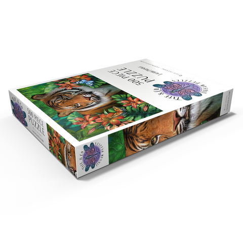 Darstellung des Puzzle Motivs Tiger Lily Animal Wildlife - Laurie Prindle Tiger Lily Animal Wildlife - Laurie Prindle 500 Puzzle Schachtel Ansicht1