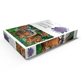 Darstellung des Puzzle Motivs Tiger Lily Animal Wildlife - Laurie Prindle - Puzzleteile: 500