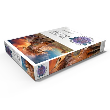 Darstellung des Puzzle Motivs Medicine Horse Native American Horse - Laurie Prindle 500 Puzzle Schachtel Ansicht1