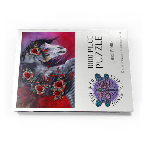 Darstellung des Puzzle Motivs Calavera Fantasy Horse - Laurie Prindle Calavera Fantasy Horse - Laurie Prindle 1000 Puzzle Schachtel Ansicht3