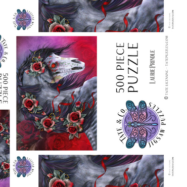 Darstellung des Puzzle Motivs Calavera Fantasy Horse - Laurie Prindle 500 Puzzle Schachtel 3D Modell