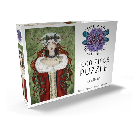 Darstellung des Puzzle Motivs Winter Solstice fairy – Amy Brown Winter Solstice fairy – Amy Brown 1000 Puzzle Schachtel Ansicht2
