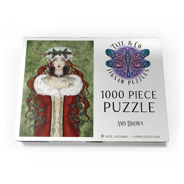 Darstellung des Puzzle Motivs Winter Solstice fairy – Amy Brown 1000 Puzzle Schachtel Ansicht3