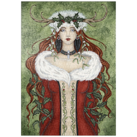 Darstellung des Puzzle-Motivs Winter Solstice fairy – Amy Brown – Puzzleteile: 1000
