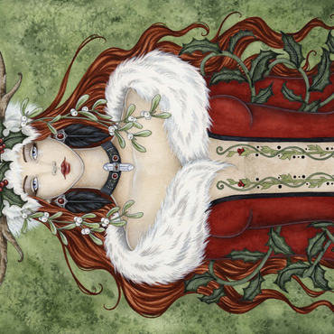 Darstellung des Puzzle Motivs Winter Solstice fairy – Amy Brown 1000 Puzzle 3D Modell