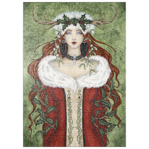 Darstellung des Puzzle Motivs Winter Solstice fairy – Amy Brown puzzleplate Winter Solstice fairy – Amy Brown 500 Puzzle