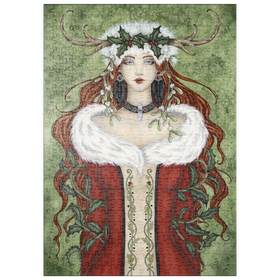 Darstellung des Puzzle Motivs Winter Solstice fairy – Amy Brown - Puzzleteile: 500