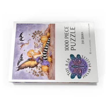 Darstellung des Puzzle Motivs Magick In The Pumpkin Patch fairy – Amy Brown 1000 Puzzle Schachtel Ansicht3