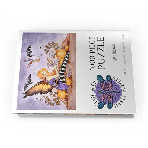 Darstellung des Puzzle Motivs Magick In The Pumpkin Patch fairy – Amy Brown Magick In The Pumpkin Patch fairy – Amy Brown 1000 Puzzle Schachtel Ansicht3