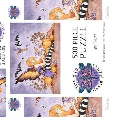 Darstellung des Puzzle Motivs Magick In The Pumpkin Patch fairy – Amy Brown Magick In The Pumpkin Patch fairy – Amy Brown 500 Puzzle Schachtel 3D Modell