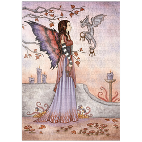Darstellung des Puzzle-Motivs Key Keepers fairy – Amy Brown – Puzzleteile: 1000