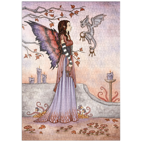 Darstellung des Puzzle Motivs Key Keepers fairy – Amy Brown puzzleplate Key Keepers fairy – Amy Brown 1000 Puzzle