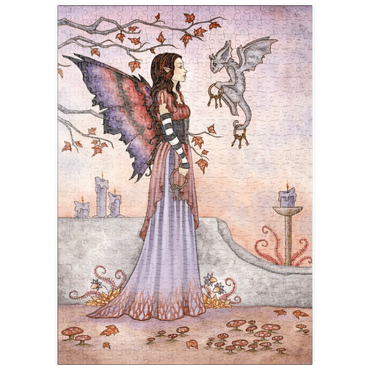 Darstellung des Puzzle Motivs puzzleplate Key Keepers fairy – Amy Brown 500 Puzzle