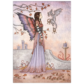 Darstellung des Puzzle Motivs Key Keepers fairy – Amy Brown - Puzzleteile: 500