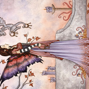 Darstellung des Puzzle Motivs Key Keepers fairy – Amy Brown 500 Puzzle 3D Modell