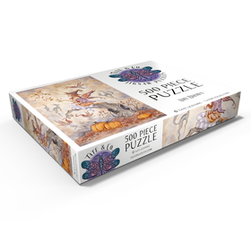Darstellung des Puzzle Motivs Autumn Spell fairy – Amy Brown - Puzzleteile: 500