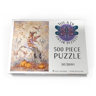 Darstellung des Puzzle Motivs Autumn Spell fairy – Amy Brown 500 Puzzle Schachtel Ansicht3