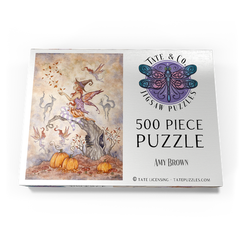 Darstellung des Puzzle Motivs Autumn Spell fairy – Amy Brown Autumn Spell fairy – Amy Brown 500 Puzzle Schachtel Ansicht3