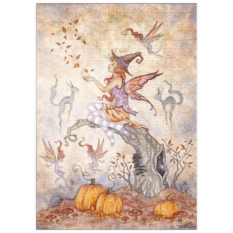 Darstellung des Puzzle Motivs Autumn Spell fairy – Amy Brown puzzleplate Autumn Spell fairy – Amy Brown 500 Puzzle