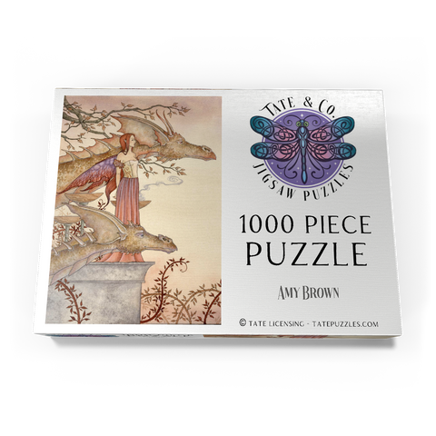 Darstellung des Puzzle Motivs The Company Of Dragons Fairy – Amy Brown The Company Of Dragons Fairy – Amy Brown 1000 Puzzle Schachtel Ansicht3