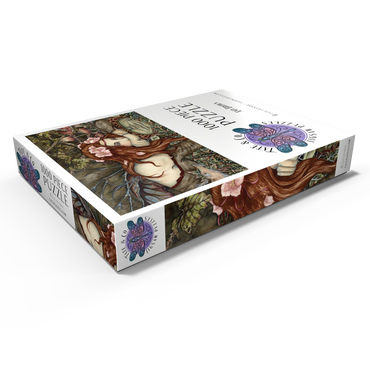 Darstellung des Puzzle Motivs  Fairy And Goblin fantasy – Amy Brown 1000 Puzzle Schachtel Ansicht1