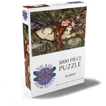Darstellung des Puzzle Motivs  Fairy And Goblin fantasy – Amy Brown 1000 Puzzle Schachtel Ansicht2