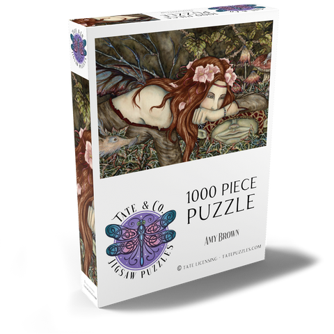 Darstellung des Puzzle Motivs Fairy And Goblin fantasy – Amy Brown  Fairy And Goblin fantasy – Amy Brown 1000 Puzzle Schachtel Ansicht2