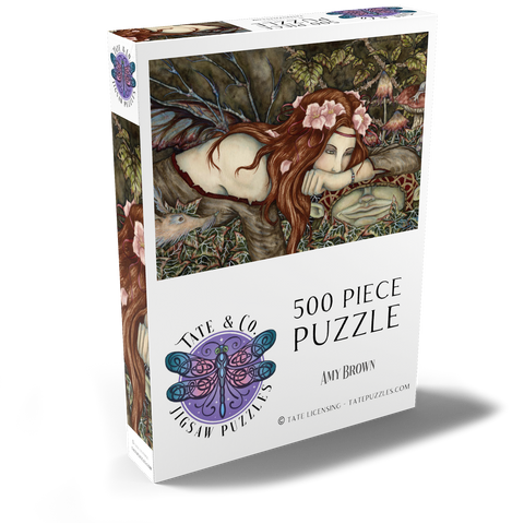 Darstellung des Puzzle Motivs Fairy And Goblin fantasy – Amy Brown  Fairy And Goblin fantasy – Amy Brown 500 Puzzle Schachtel Ansicht2
