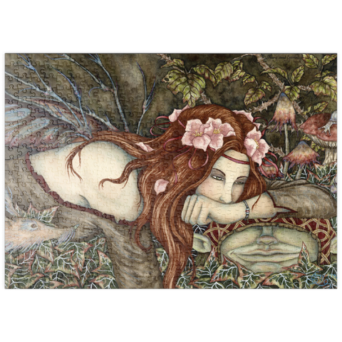 Darstellung des Puzzle Motivs Fairy And Goblin fantasy – Amy Brown puzzleplate  Fairy And Goblin fantasy – Amy Brown 500 Puzzle