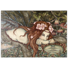 Darstellung des Puzzle Motivs Fairy And Goblin fantasy – Amy Brown - Puzzleteile: 500