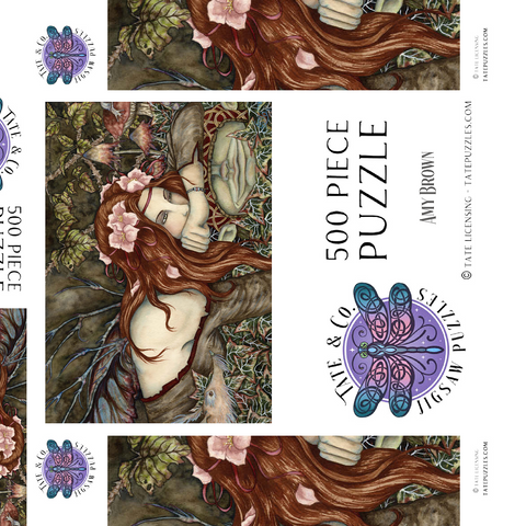 Darstellung des Puzzle Motivs Fairy And Goblin fantasy – Amy Brown  Fairy And Goblin fantasy – Amy Brown 500 Puzzle Schachtel 3D Modell