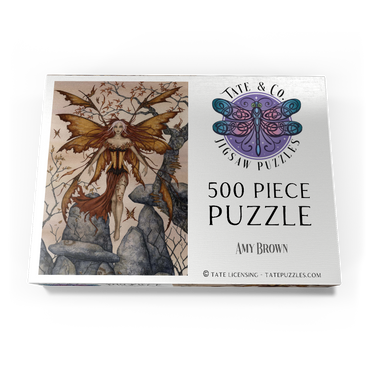 Darstellung des Puzzle Motivs The Arrival Fairy – Amy Brown 500 Puzzle Schachtel Ansicht3