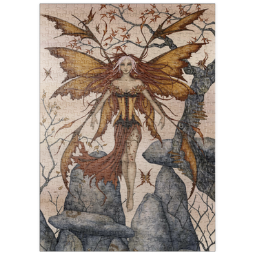 Darstellung des Puzzle Motivs puzzleplate The Arrival Fairy – Amy Brown 500 Puzzle