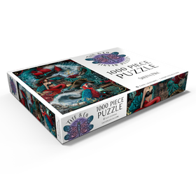 Alternative Darstellung des Puzzle-Motivs Pirate Cove Parrot and Mermaid - Sheena Pike – Puzzleteile: 1000