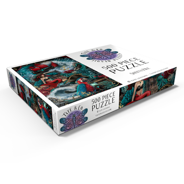 Darstellung des Puzzle Motivs Pirate Cove Parrot and Mermaid - Sheena Pike 500 Puzzle Schachtel Ansicht1