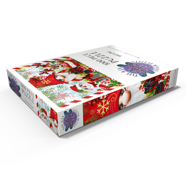 Darstellung des Puzzle Motivs Christmas Gnome and Friends - Sheena Pike 1000 Puzzle Schachtel Ansicht1
