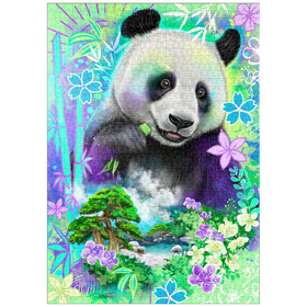 Darstellung des Puzzle-Motivs Panda Bear Animal Spirit - Sheena Pike – Puzzleteile: 1000