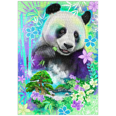 Darstellung des Puzzle Motivs puzzleplate Panda Bear Animal Spirit - Sheena Pike 1000 Puzzle